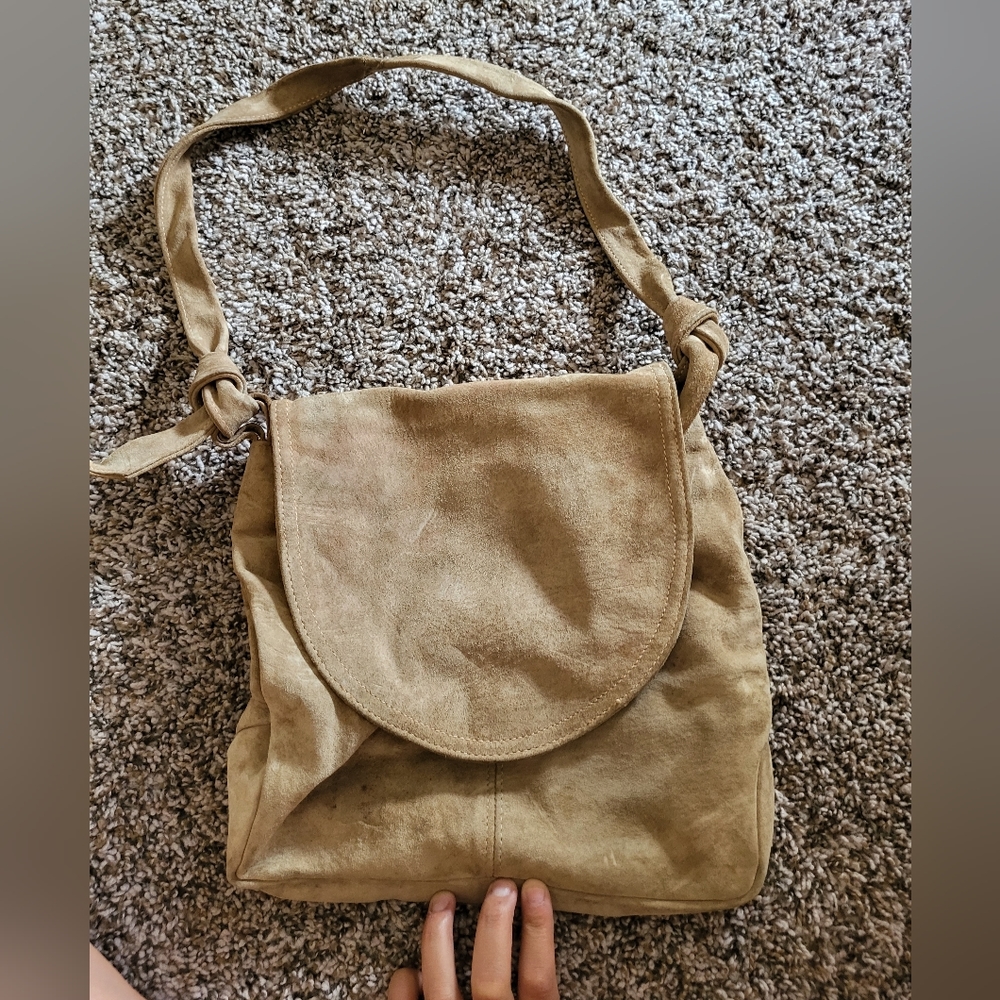 Suede Satchel